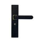 Black Aluminum Door Lock Set With Silent Handle For Bedroom And Bathroom Heavy Duty Aluminum Alloy Security Lock Hardware With Key