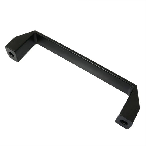 Heavy Duty Black Aluminum D Shape Pull Handle With Rock Solid Grip And No Sweat Install On 30 And 40 Series T Slot Extrusion Frames For Industrial Cabinets 180Mm Spacing