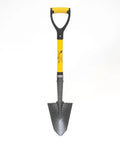 Compact 30 Inch Mini Shovel For Precision Digging with 6x8 Beveled Blade and Steel-Reinforced Fiberglass Handle, Cushioned D-Grip
