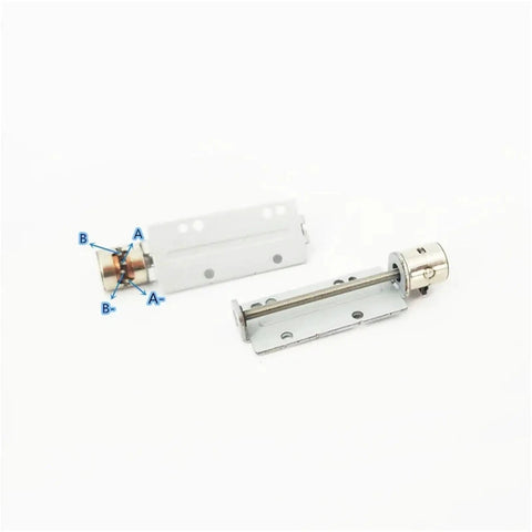 Slick Micro DC Five Volt Stepper Motor Featuring A Thirty Or Forty Or Fifty Millimeter Stroke Precision Screw Linear Actuator view.