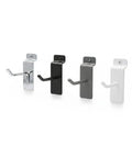 Heavy Duty Slatwall Hook Carbon Steel For Retail Displays And Garage Organization, Simple Tool Free Install, set of four colors
