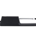 Side view of Universal Keyboard Sustain Pedal For Digital Pianos, Slip Proof Foot Pedal With Classic Acoustic Feel and non slip base.