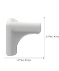 Side view of Silicone Corner Guards 8 Pack For Furniture Edges And Kitchen Table Corners Soft Cushioned Protectors, 1.77 inches size