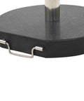 Granite Parasol Base Beefy 62.8 Lb Round Black Outdoor Umbrella Stand with handle and pole holder for patio and garden