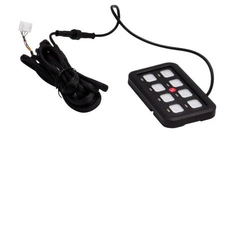 8 Gang Switch Panel With Green LED Indicators And Built In Electronic Relay System For Car And Boat Universal Automotive Wiring Control