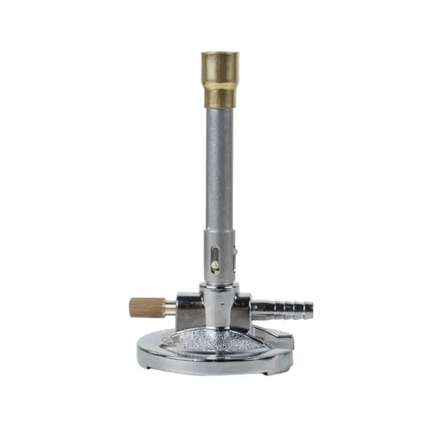 Single Tube Bunsen Burner For Lab Heating With Micro Heat Resistant Build Copper Tube Efficiency Front View