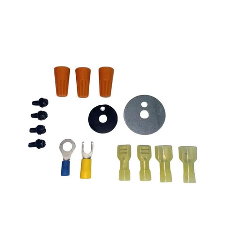 Replacement Fan Motor With Blade Kit For Manitowoc Ice Machines 115V 16W 24-1281-3, wiring connectors and mounting hardware