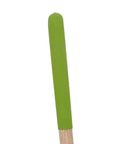 Close-up of 15 Inch Adjustable Self Cleaning Thatch Rake With Hardwood Handle For Lawn Care showing the comfortable 10 inch grip.