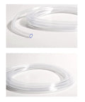 Clear PVC tubing coil, 8mm ID x 10mm OD, BPA-free, 3.3 ft length, two coils shown