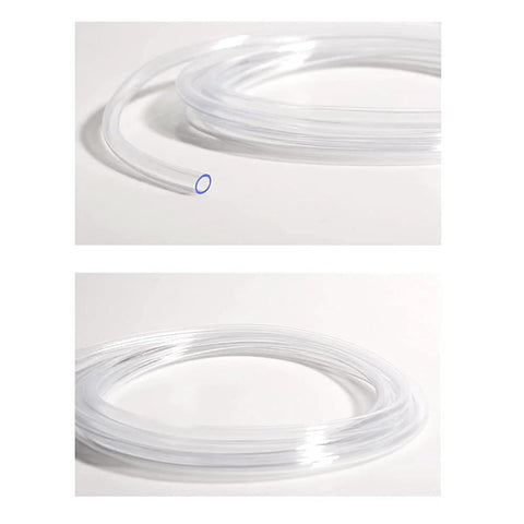 Clear PVC tubing coil, 8mm ID x 10mm OD, BPA-free, 3.3 ft length, two coils shown