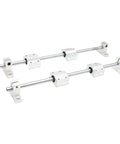 High Precision Linear Guide Rail Kit With SCS10UU Bearings And 10mm Optical Axis Rod Plus Four SK10 Shaft Supports For Smooth 3D Printing And CNC Build shown assembled