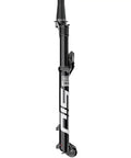 Ultimate Race Day 2 Suspension Fork For 29 Inch MTB 120mm Travel 15x110 Boost 44mm Offset Gloss Black shown vertically