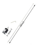Dual Band VHF UHF NMO Antenna for 2m and 70cm Mobile Radios With Magnetic Base 16 Ft RG58 Cable PL259 UHF Mount Pre Tuned And Ready To Roll Handles Up To 100W components with measurements