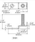 Technical diagram of Beefy Fuse Block Terminal For DC Main Inverter Windlass And Bow Thruster Circuits Up To 300 Amps Per Block 58V DC Max