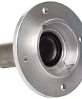 Front view of Ford Racing M7050A T-5 bearing retainer with aluminum flange and four mounting holes.