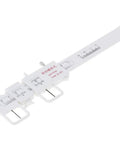 Vernier PD Ruler Pupil Distance Meter For Eye Exams Ophthalmic Tool With Plastic PVC Body Your Go To PD Tool For Optometrists Students And Home Use Quick Read Scale, white PVC ruler