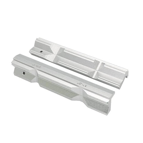 4 Inch Or 6 Inch CNC Milling Steel Vise Hard Jaw Fixture Built Tough With V Type Jaw Aluminum Alloy Milling Kit, 2 Piece Set