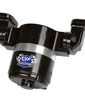 High Output Straight Fire Electric Water Pump For Small Block Chevy 302 350 400 Engine 35 Gpm Black Aluminum with CVF Racing logo