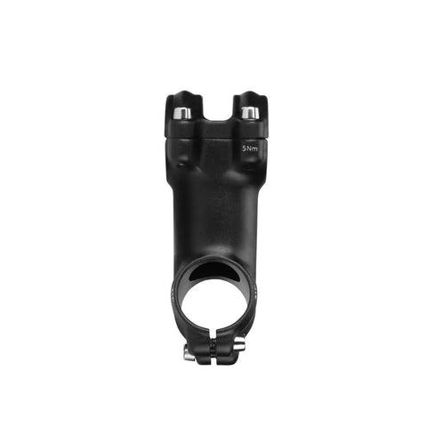 Front view of 31.8mm Bike Stem 70mm 17 Degree Adjustable Riser for Mountain Road BMX Bikes, Lightweight Aluminum