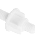 Close-up of plastic screw from 10 Piece Toilet Seat Bolt Kit With Plastic Screws Nuts And Washers For Universal Toilet Lid Fit