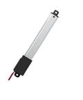 Beefy DC Linear Actuator 6V 12V 24V with 15mm to 150mm Stroke and 188N load, side view of compact silver and black unit