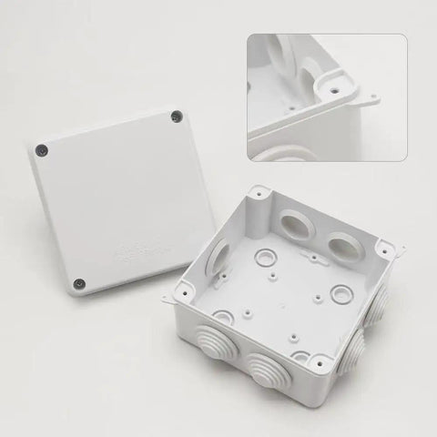 Solid IP65 Waterproof Electrical Junction Box Crafted From Hella Durable ABS Plastic For Outdoor Projects And DIY Electronics Boxes, 100mm.