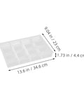 Smooth Operator Multi Grid Plastic Jewelry Tray Keeping Rings Chains And Daily Baubles Neatly Stashed Sweet Home Vanity Desk Organizer size 13.6x9.04 inches
