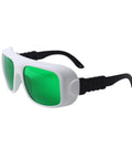 Heavy Duty Killer Red Laser Protective Glasses With OD6 Plus Optical Density For 620 To 700Nm Wavelengths And Ruby Laser Use clear lens with protective black frame.