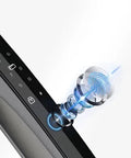 Close-up of Slick Smart Lock Featuring Rapid Fingerprint Scanner Digital App Control, showcasing fingerprint recognition technology.