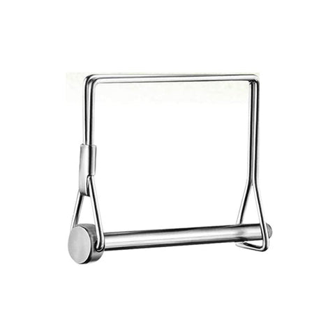 10 Pieces One Quarter Inch Wire Lock Pins Four Inch Long Stainless Steel 316 Beefy Heavy Duty Trailer Hitch Locking Pins For Farm Trailers