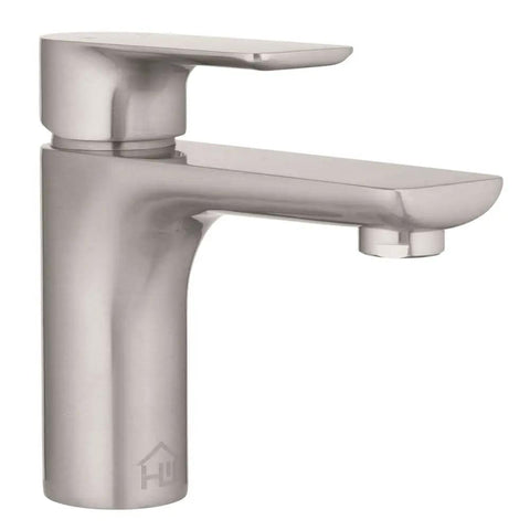 Touchless Chrome Bathroom Faucet With Motion Sensor, One Handle 4 Inch Centerset, side view without deck plate