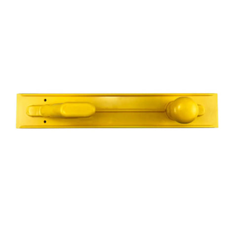 Top view of yellow Push Block And Push Stick Set For Woodworking Tables And Router Tables, Heavy Duty Push Handle Combo