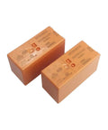 Two Pack 12V DC 16A SPDT 8 Pin General Purpose Relay For Automotive And Industrial Use, shown in orange casing