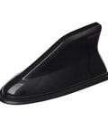 Black Shark Fin Antenna Cover With Adhesive Tape Universal Roof Aerial Base No Drill Needed For AM FM Radio Signals