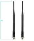 UHF Wireless Microphone Antenna 400MHz To 960MHz 3dBi Gain BNC Male Connector 2 Pack For Wireless Mic Receiver