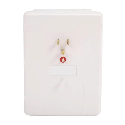Back view of Six Outlet Wall Plug Extender With USB Ports And 1080 Joule Surge Protection Side Facing Wall Mount