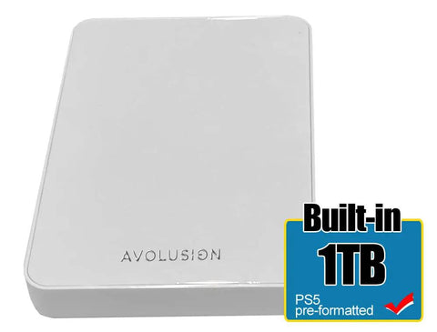 Z1-S USB 3.0 Portable External Gaming Hard Drive For PS5 And PS4 White Preformatted 1TB No Power Adapter Needed