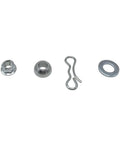Front Draft Mower Deck Lift Linkage Arm Replacement Kit With Rod Ball Joint Washer Lock Nut And Spring Pin For Riding Lawn Mower Fits L100 L108 L110 L111 And Scotts L2048 L2548 parts on white background