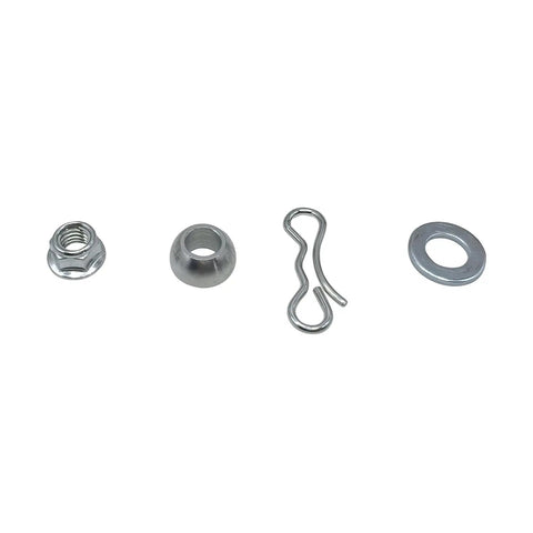 Front Draft Mower Deck Lift Linkage Arm Replacement Kit With Rod Ball Joint Washer Lock Nut And Spring Pin For Riding Lawn Mower Fits L100 L108 L110 L111 And Scotts L2048 L2548 parts on white background