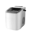 Portable Countertop Ice Maker With Carry Handle Quick Bullet Ice For Party Ready Vibes Lightweight Build, compact design with clear lid.