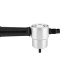 Heavy Duty 160A Sheet Metal Nibbler Saw Cutter Dual Head Tool With 360 Degree Rotating Head For Electric Drill close-up of the handle.