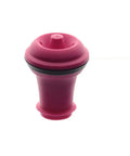 Pink rubber stopper from Three Pack Vacuum Wine Stoppers Set For All Bottle Sizes Reusable Rubber Cork Alternative