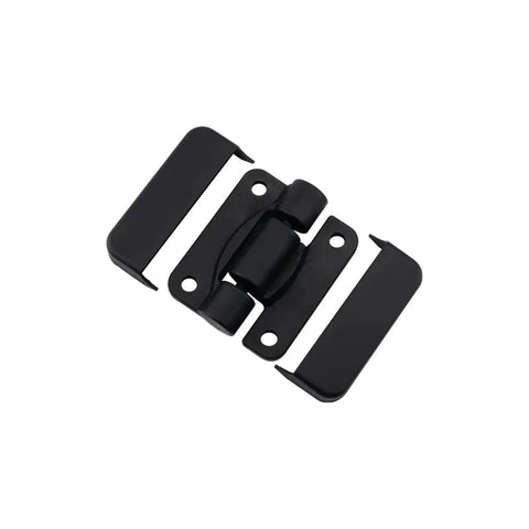 Plastic torque hinge for cabinet doors, 4.0 N·m, black, 1-piece, front view