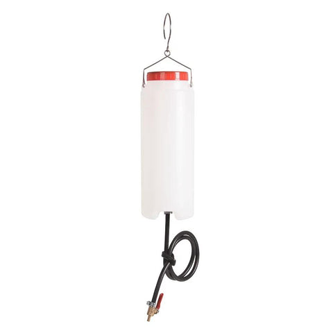 2L Auxiliary Gas Tank Kit for Motorcycles and Cars with Fuel Hose and Cut Off Valve, Portable for Carb Tuning and Servicing