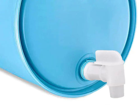 Plastic Drum Spigot Faucet For 5 And 6 Gallon Jugs, One Inch Thread, Three Quarter NPT, Durable Polyethylene Barrel Tap Replacement