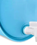 Heavy Duty Plastic Drum Spigot Built To Nix The Drip Drama And Keep Pouring Dead Simple For Three Quarter NPT Water Tanks One Inch Outer Diameters And Six Gallon Jerrycans on blue tank.