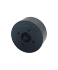 Black mount for BLDC Gimbal Drive Motor PMSM Feedback Servo System Robot Joint Assembly, featuring a central hole and smooth finish.