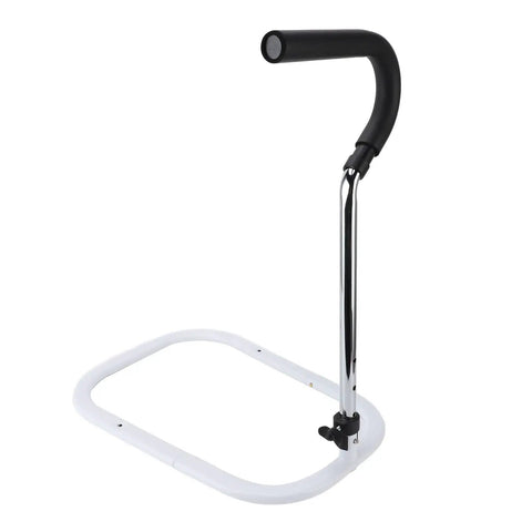 Versatile Bedside Assist Handle With Adjustable Height Bed Rail 3 In 1 Frame, Carbon Steel Base, Non Slip Handrail For Seniors