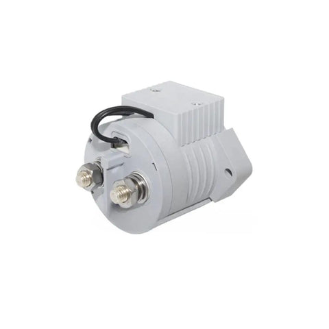 Heavy Duty 300A High Voltage DC Contactor With 12V Or 24V Control Coil SPST Normally Open Switch side view with terminals.