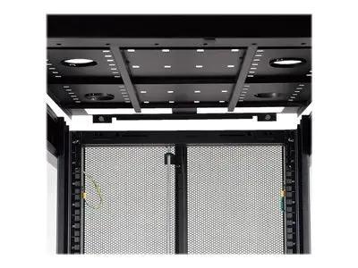 Interior view of Side Panel for SR42UB Rack Enclosure With Key Lock Latch Black, SR42SIDE SmartRack Access Panel for 42U Standard Depth Cabinets